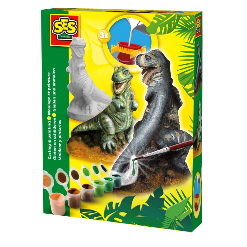 Gieten en schilderen - T-Rex Gieten en schilderen - T-Rex