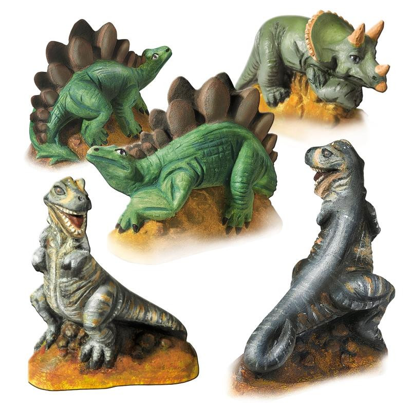 Gieten en schilderen - dino's Gieten en schilderen - dino's