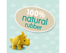 Bad Triceratops - 100% natuurlijk rubber
