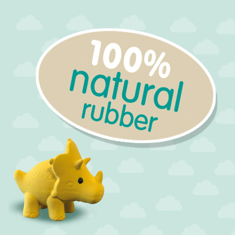 Bad Triceratops - 100% natuurlijk rubber
