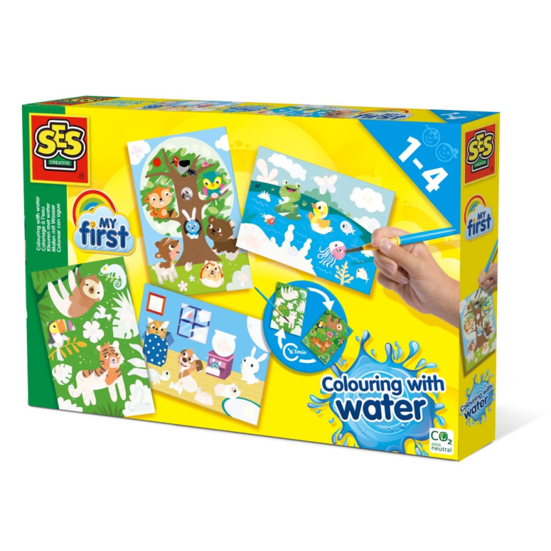 Kleuren met water - Verborgen dieren Kleuren met water - Verborgen dieren