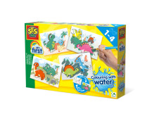 Kleuren met water - Dino's