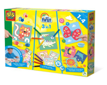 My first - 3 in 1 vingerverven, kleuren en vormen plakken