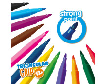 Kleuren op nummers - Driehoek grip stiften Kleuren op nummers - Driehoek grip stiften