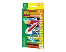 Driehoek grip kleurpotloden (16 stuks)