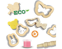 ECO - klei met houten tools ECO - klei met houten tools