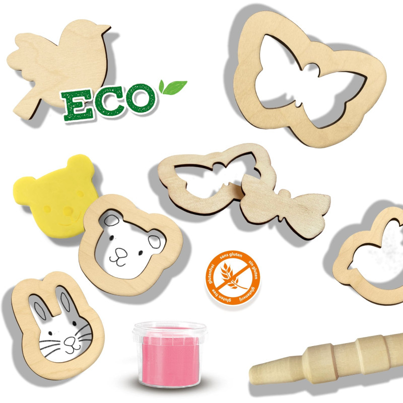 ECO - klei met houten tools ECO - klei met houten tools