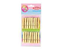 Wasknijpers hout (16st.)