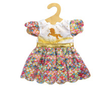 Glitterjurk eenhoorn Goldy (28-35cm)