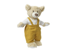Tuinbroek met t-shirt okergeel/wit (28-35cm) Tuinbroek met t-shirt okergeel/wit (28-35cm)