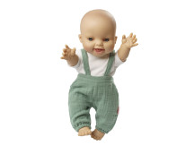 Tuinbroek met t-shirt saliegroen/wit (28-35cm) Tuinbroek met t-shirt saliegroen/wit (28-35cm)