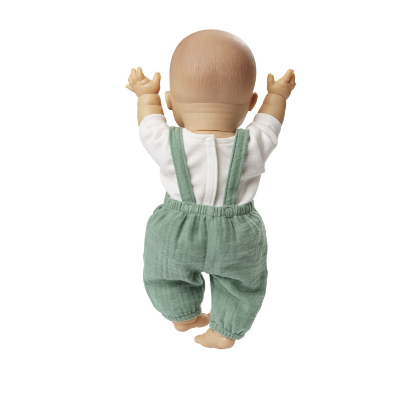 Tuinbroek met t-shirt saliegroen/wit (28-35cm) Tuinbroek met t-shirt saliegroen/wit (28-35cm)