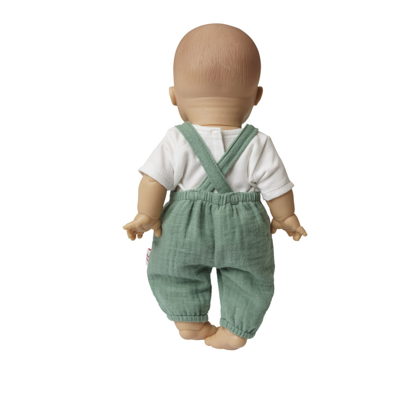 Tuinbroek met t-shirt saliegroen/wit (28-35cm) Tuinbroek met t-shirt saliegroen/wit (28-35cm)