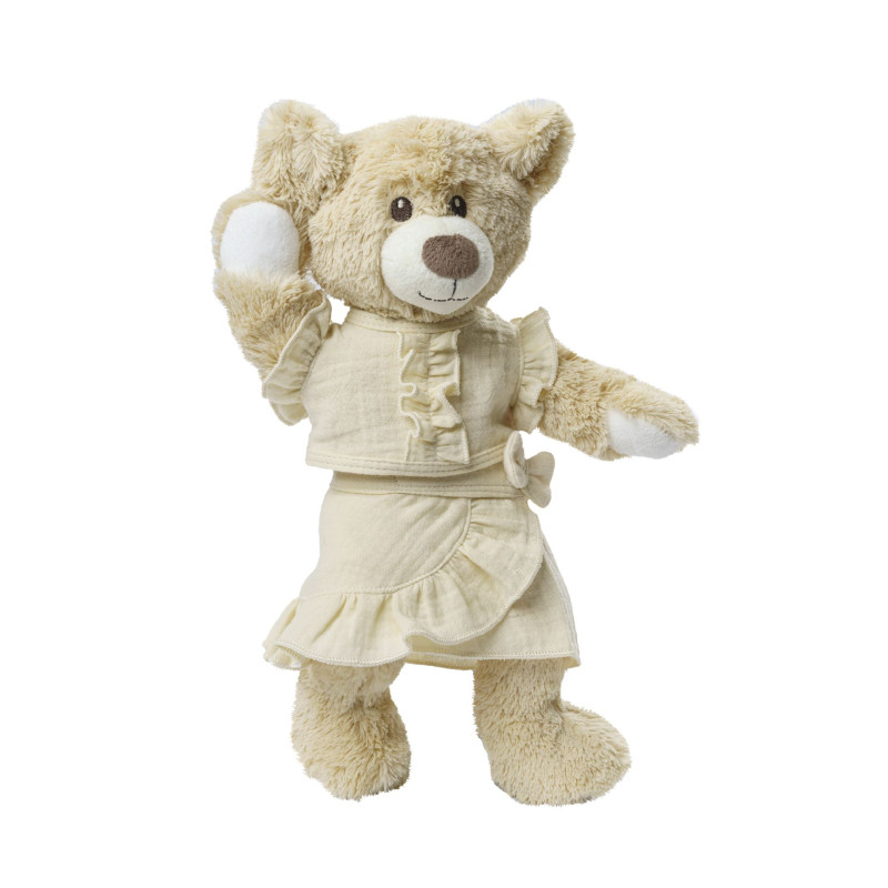 Wikkelrok met top ecru (28-35cm) Wikkelrok met top ecru (28-35cm)