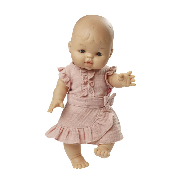 Wikkelrok met top rosé (28-35cm) Wikkelrok met top rosé (28-35cm)