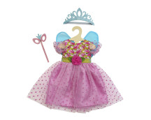 Jurk met vleugels, kroon en masker (28-35cm)