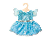 Prinsessenjurk blauw (28-35cm)