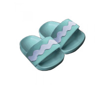 Badslippers mintgroen (38-45cm)