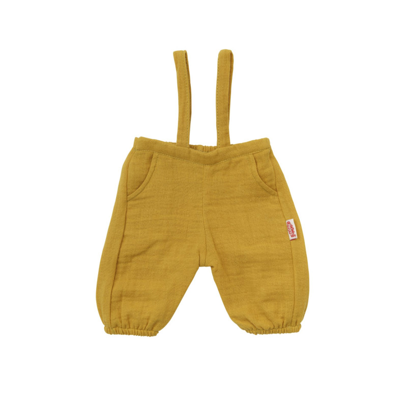 Tuinbroek met t-shirt okergeel (35-45cm)

