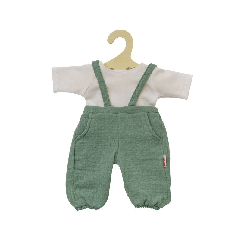 Tuinbroek met t-shirt saliegroen (35-45cm) Tuinbroek met t-shirt saliegroen (35-45cm)