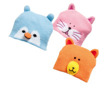 Poppenmuts dieren, maat 35-45cm