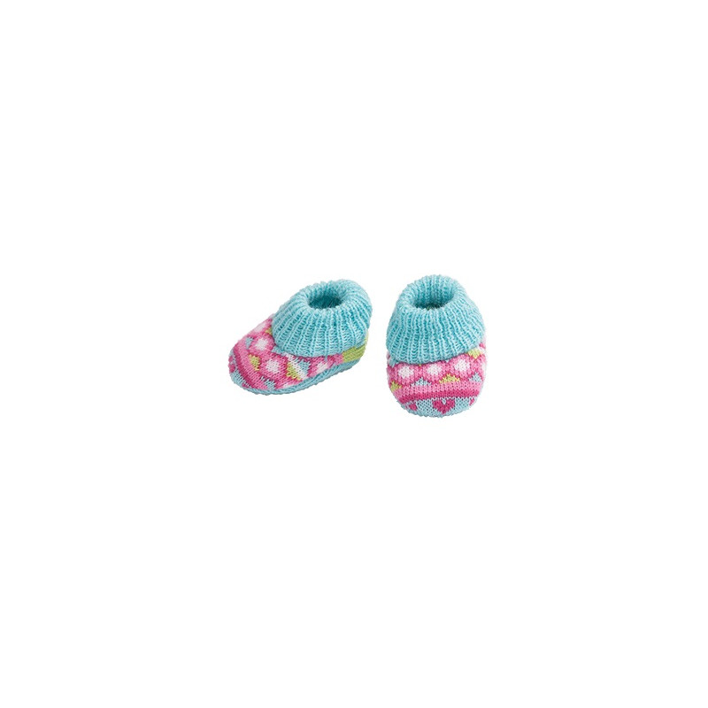 Slofjes (blauw/print) maat 35-45cm Slofjes (blauw/print) maat 35-45cm