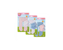 Maillot met sokken pastel 35-46 3 ass.