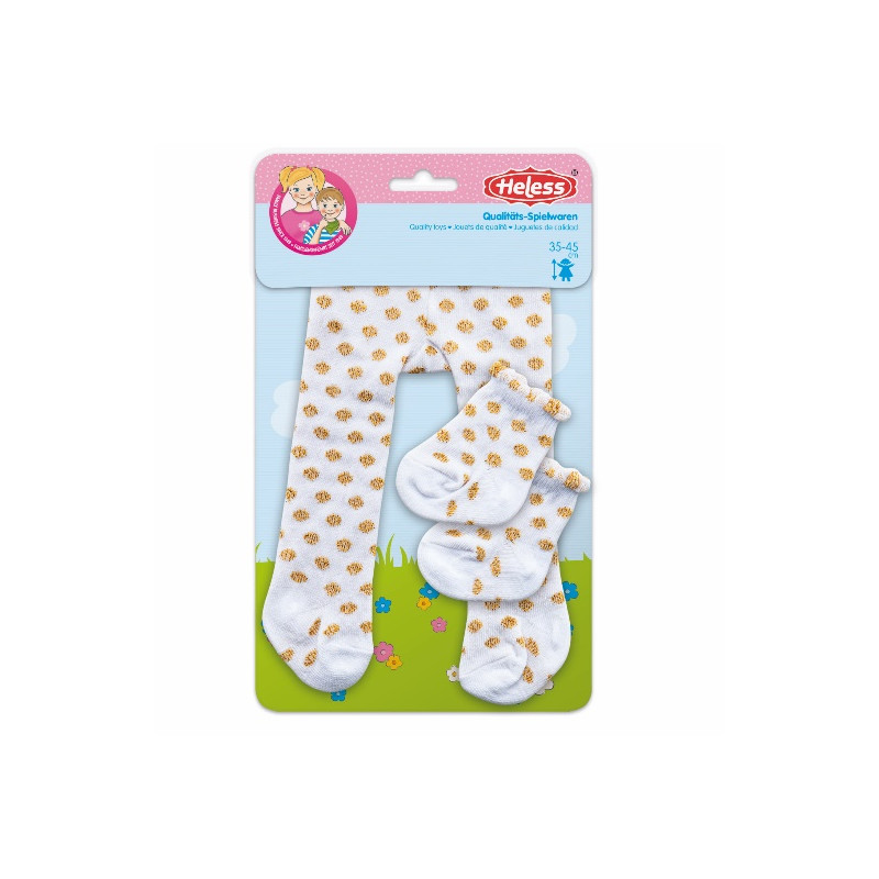 Maillot met sokken goud stip (28-35cm) Maillot met sokken goud stip (28-35cm)