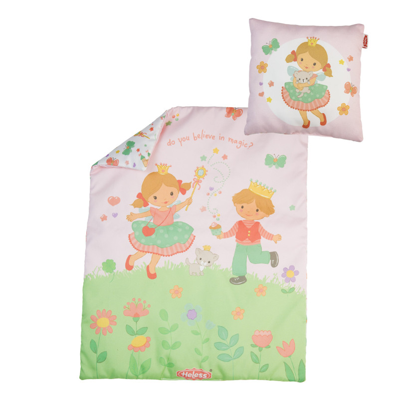 Poppendekbed met kussen Prinses Emily Poppendekbed met kussen Prinses Emily