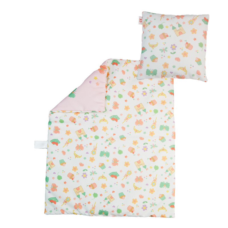 Poppendekbed met kussen Prinses Emily Poppendekbed met kussen Prinses Emily