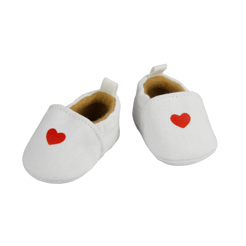 Slofjes met hart 38-45cm Slofjes met hart 38-45cm