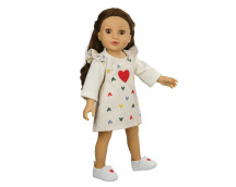 Slofjes met hart 38-45cm Slofjes met hart 38-45cm