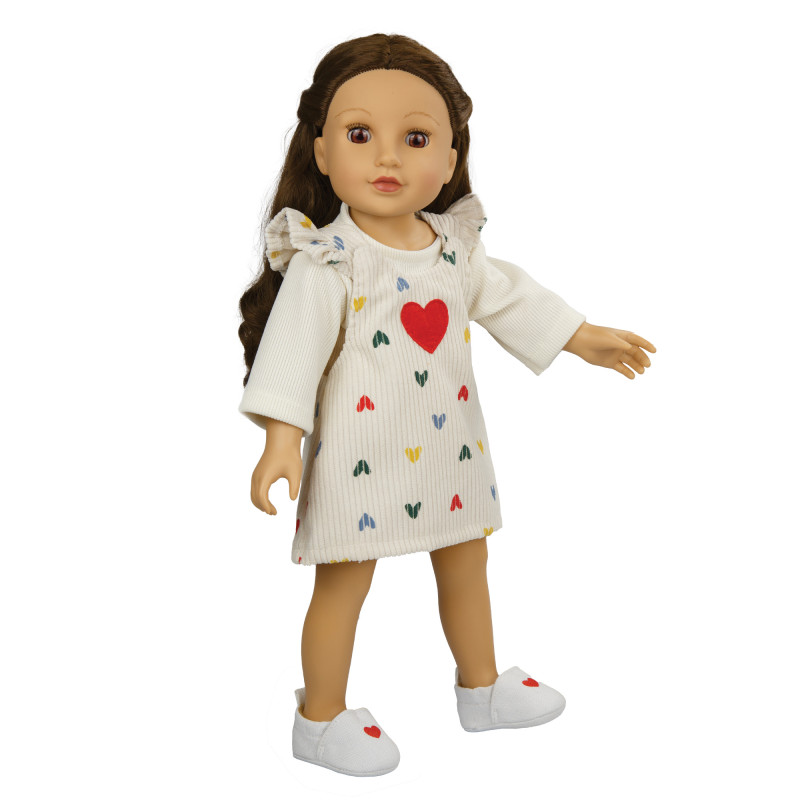 Slofjes met hart 38-45cm Slofjes met hart 38-45cm