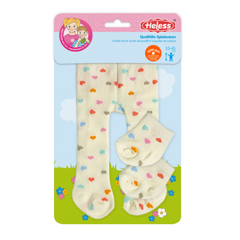 Maillot met sokken Confetti Hart (35-45cm)
