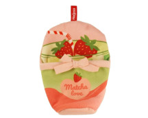 Mini slaapzak matcha latte aardbei (voor knuffels van 15 cm)