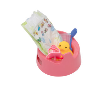 Poppenpo met accessoires