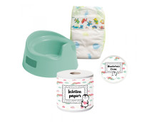 Poppenpo met accessoires 'Pinguin'
