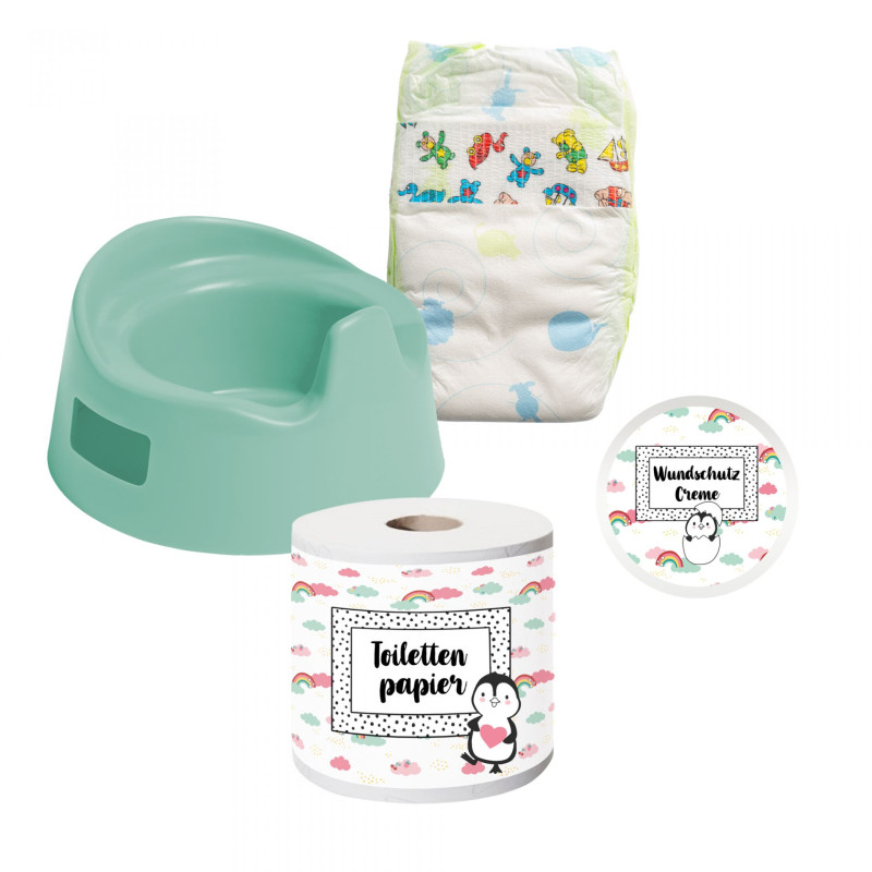 Poppenpo met accessoires 'Pinguin' Poppenpo met accessoires 'Pinguin'