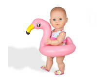 Flamingo poppenzwemset (35-45cm)