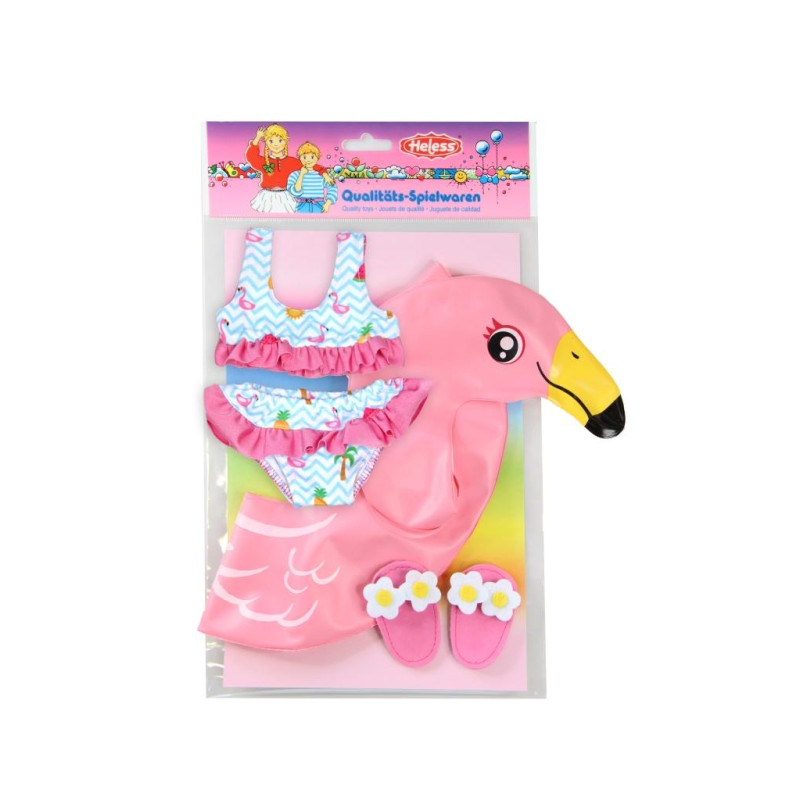 Flamingo poppenzwemset (35-45cm) Flamingo poppenzwemset (35-45cm)