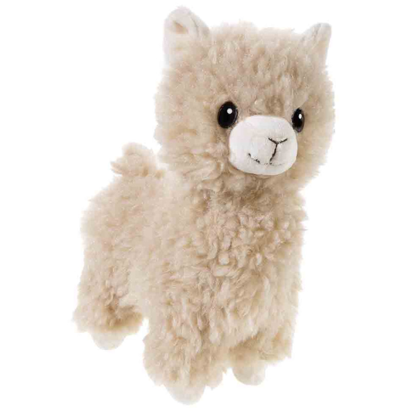 Lama staand lichtbruin (20cm)