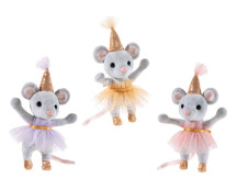 Feestmuisjes (3 ass./18cm)