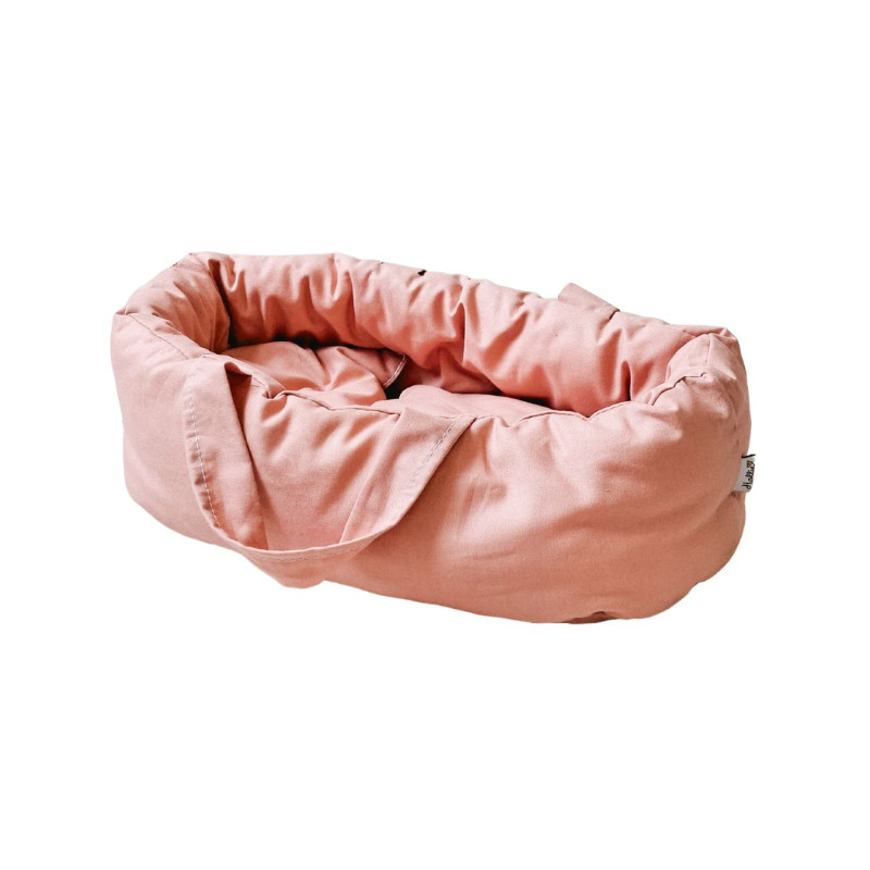 Poppendraagmand peach