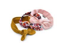 Poppenhaarband met knoop 3 assorti