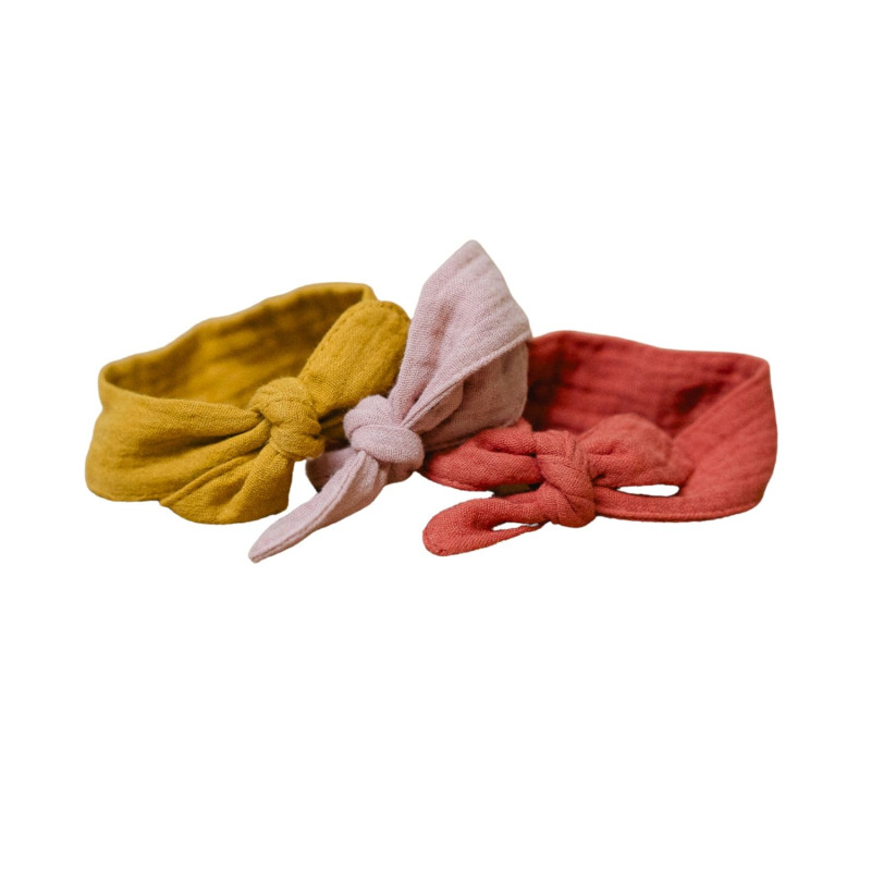 Haarband Puck mousseline 3 assorti Haarband Puck mousseline 3 assorti