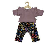 Poppenbroek en -shirt lavender flowers