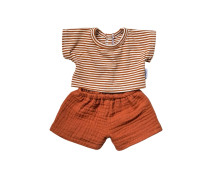 Kledingset Sam caramel stripes