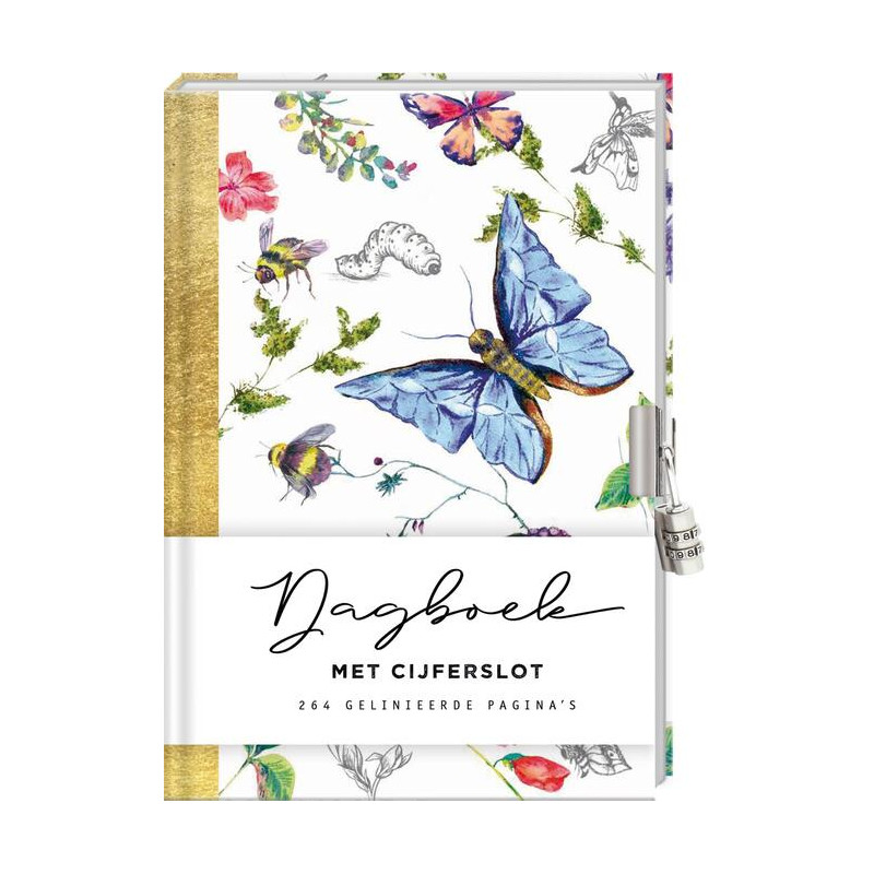 Dagboek met slot, voor volwassenen - Botanical Dagboek met slot, voor volwassenen - Botanical