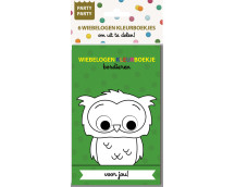 Party Party 6 Wiebelogen Kleurboekjes - Bosdieren Nieuw