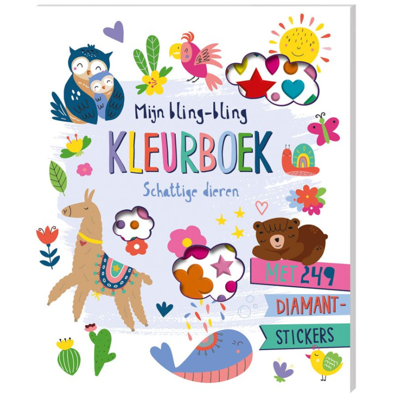 Mijn bling-bling kleurboek - Schattige dieren Mijn bling-bling kleurboek - Schattige dieren